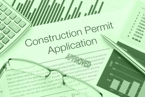 Approved construction permit application